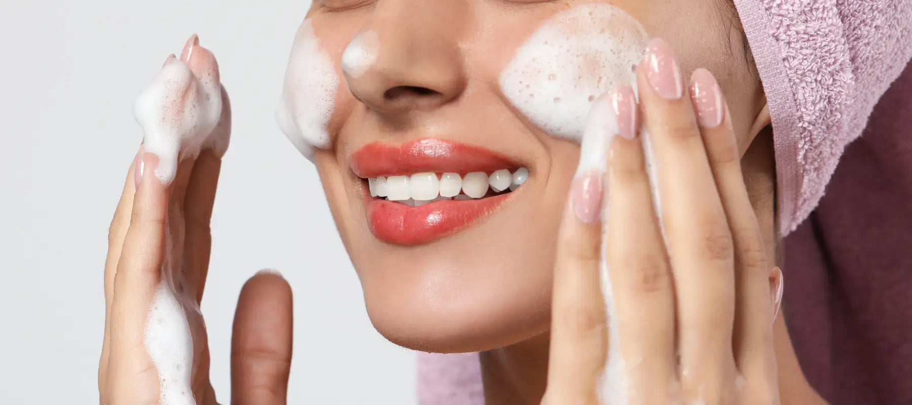Double cleansing for oily skin