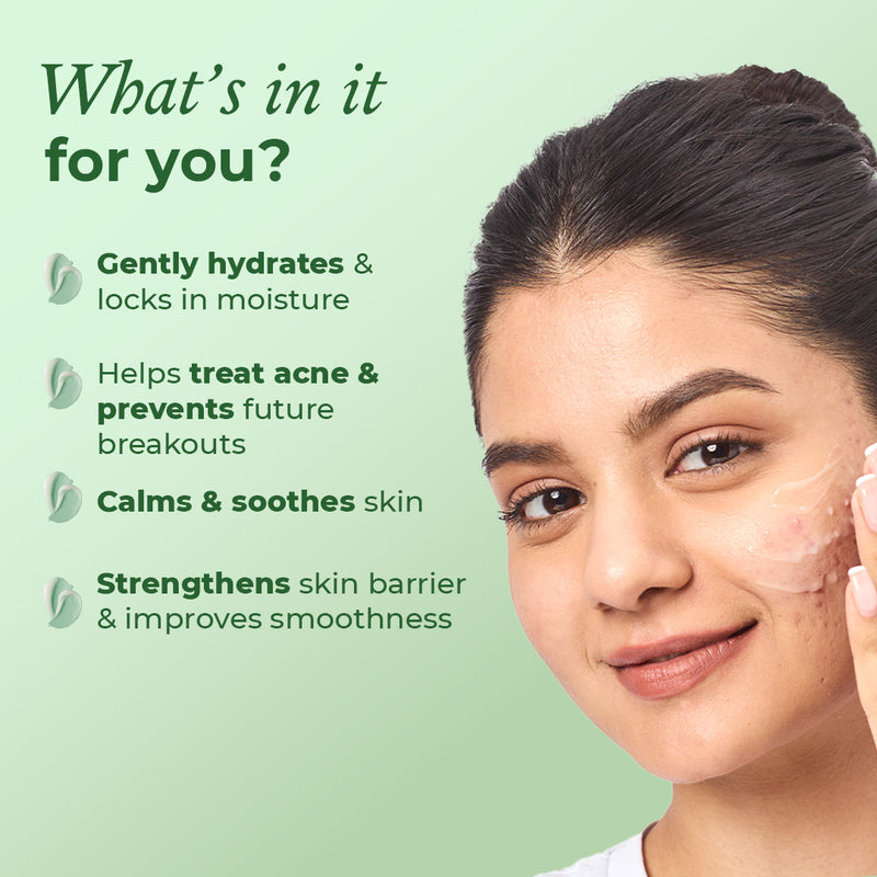 Lightweight & non-greasy gel moisturiser for acne prone skin
