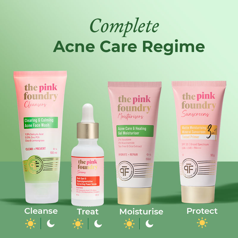 Complete acne care regime by The Pink Foundry