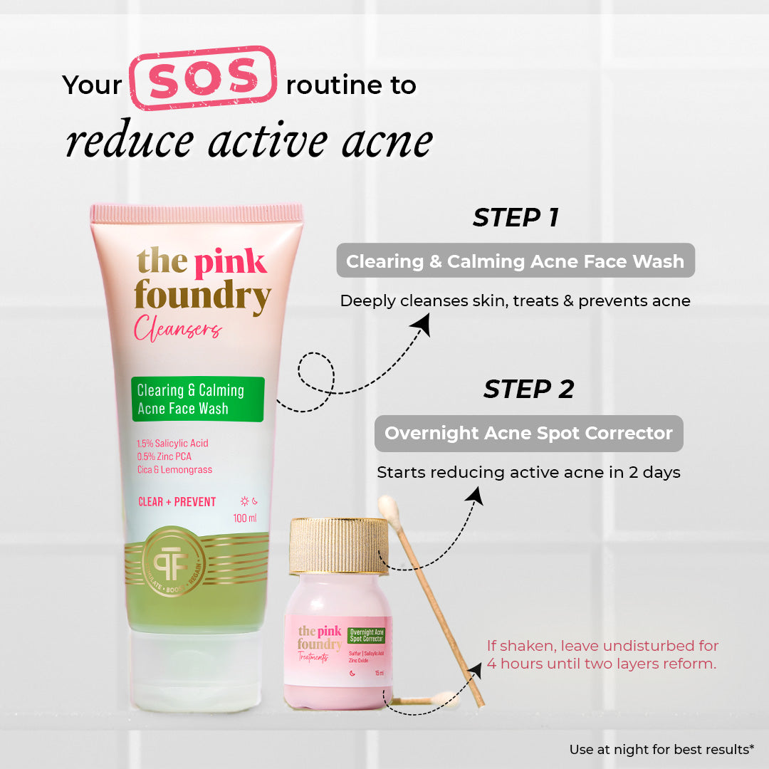 Clearing & Calming Acne Face Wash Men 100ml
