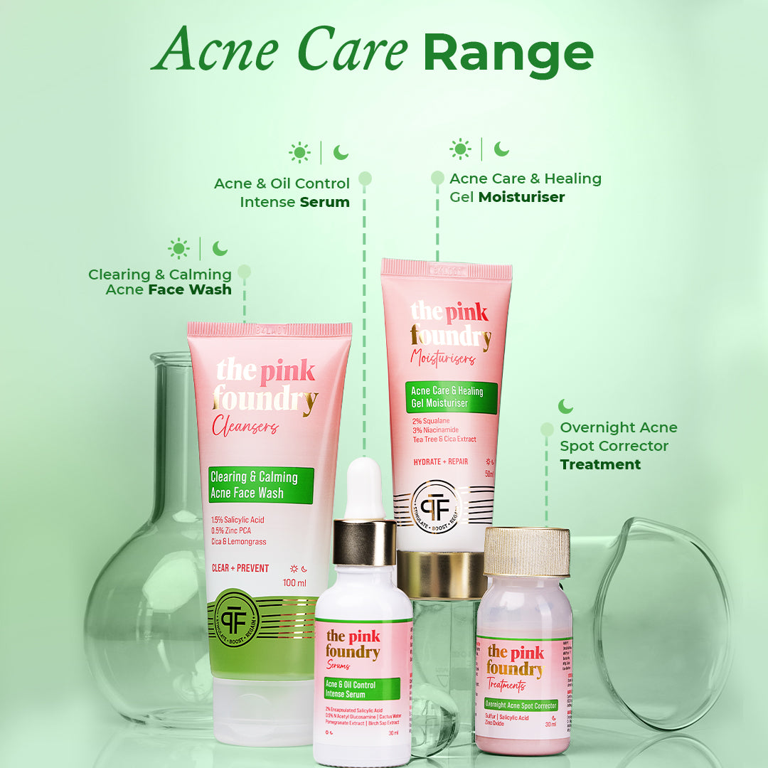 Acne care range from The Pink Foundry with the Acne & Oil Control Intense Serum