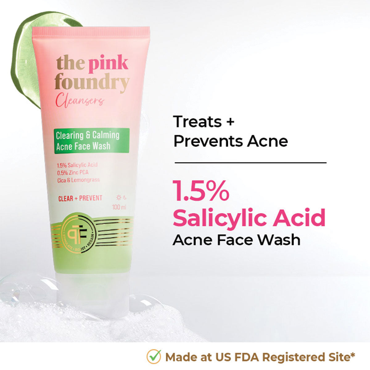 Clearing & Calming Acne Face Wash