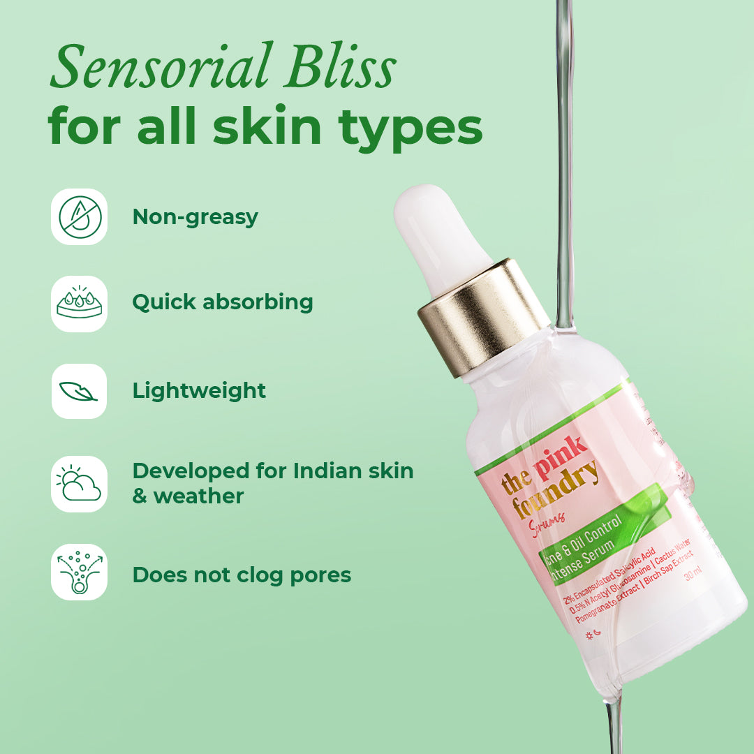 Key details of The Pink Foundry's 2% salicylic acid serum