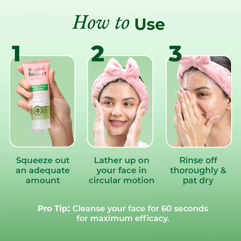How to Use the acne face wash by The Pink Foundry