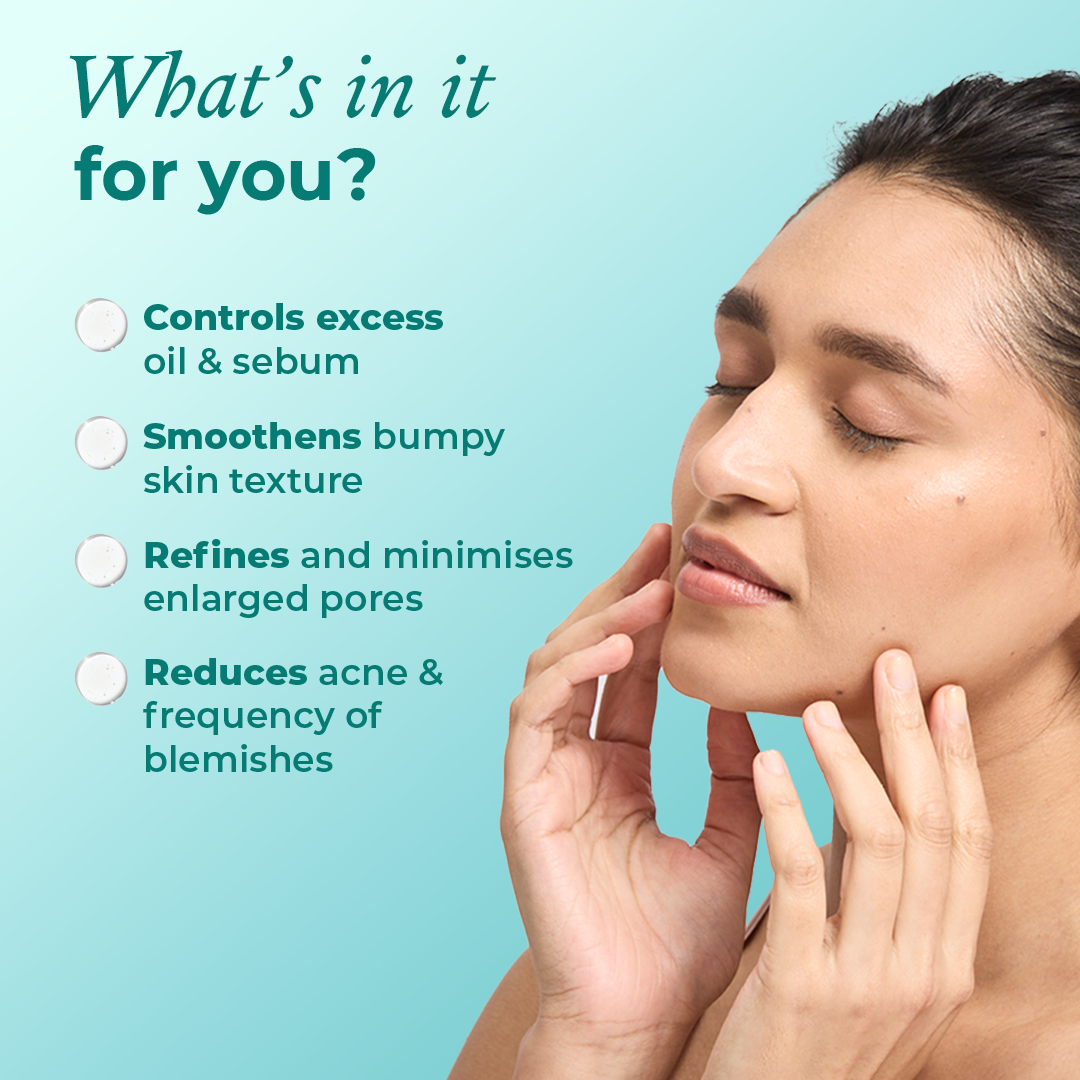 Key features of the mini niacinamide serum from The Pink Foundry