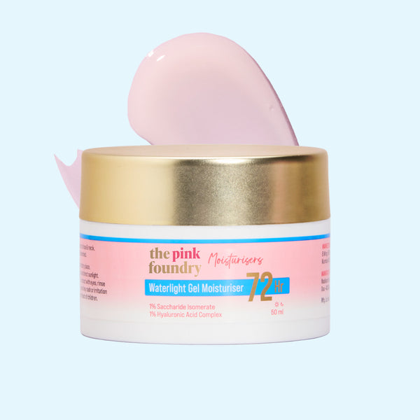 The Pink Foundry Waterlight Gel Moisturizer that provides 72 Hours Hydration