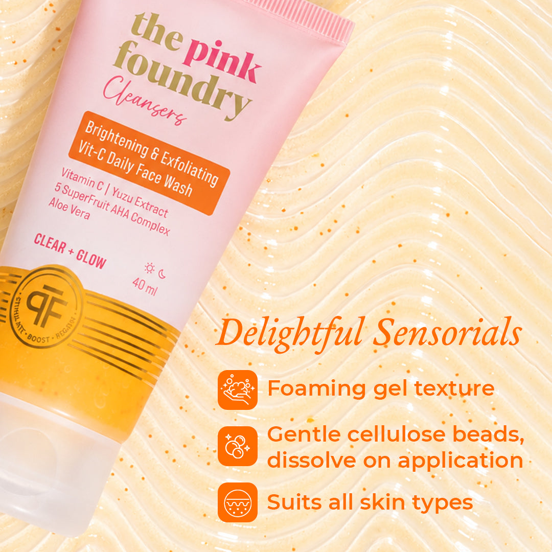 Mini Brightening & Exfoliating Vitamin C Daily Face Wash 40ml