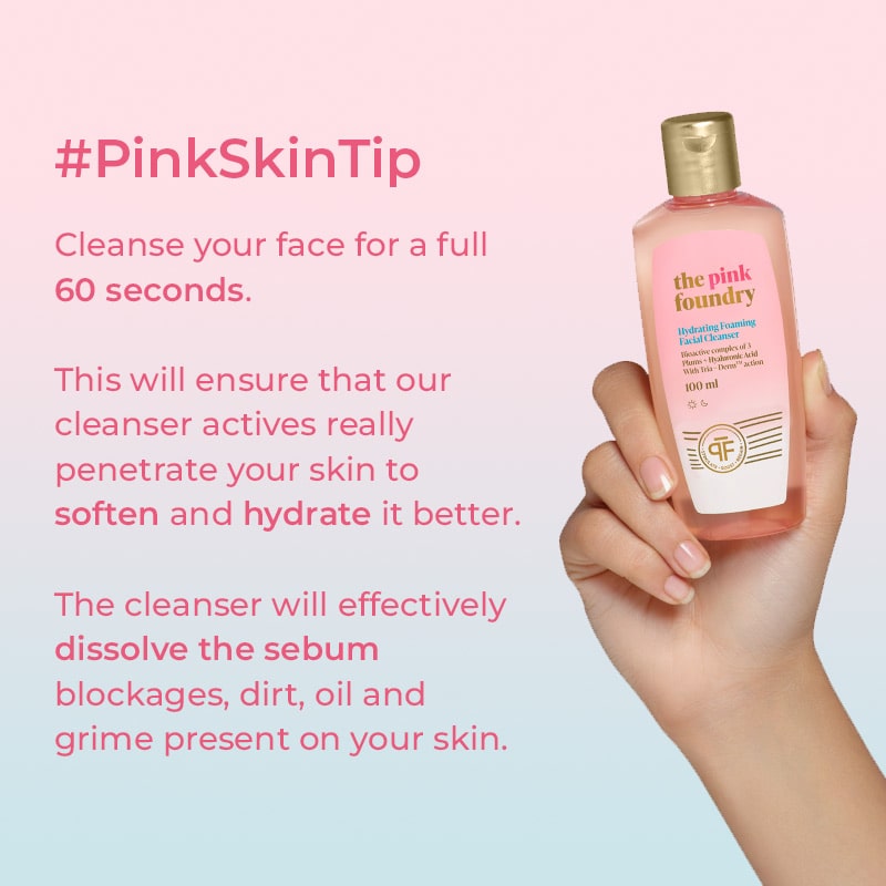 Skincare Tip for Hydrating Foaming Facial Cleanser