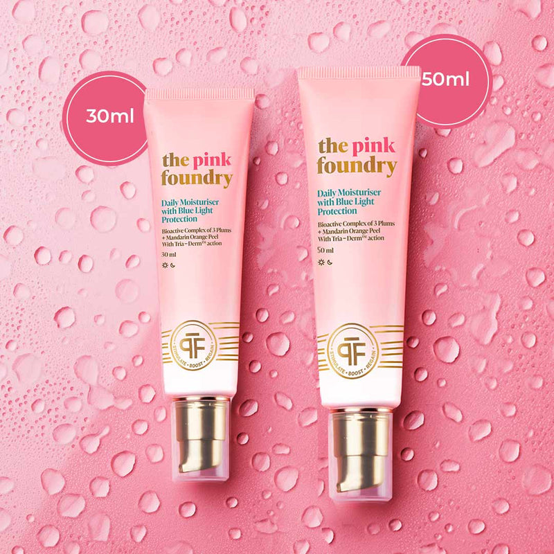 Daily Moisturiser with Blue Light Protection Product Sizes