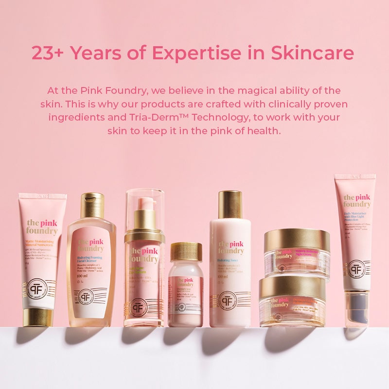 Range of Skincare Products by The Pink Foundry