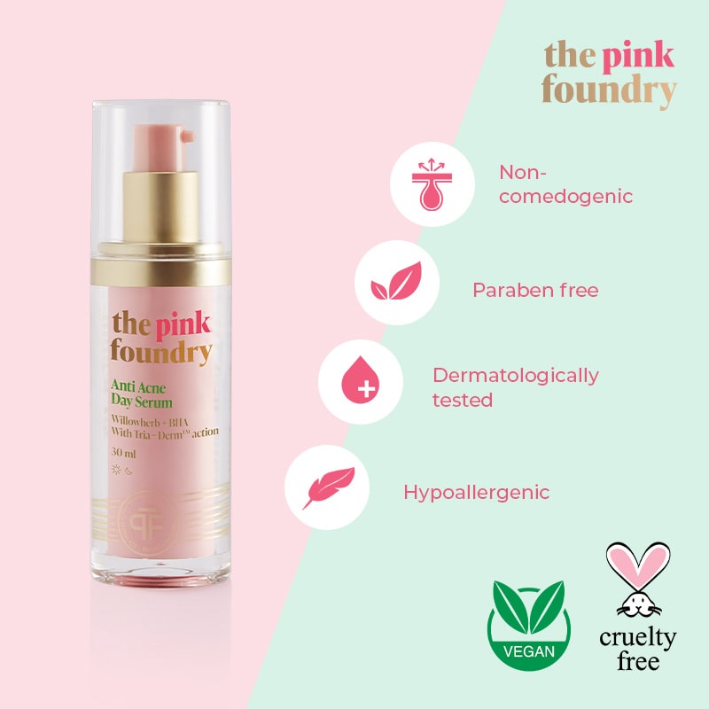Anti Acne Serum Product Features - The Pink Foundry