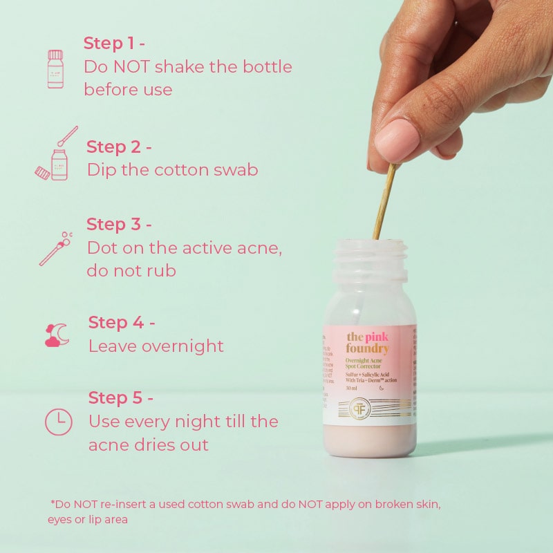 How to use Overnight Acne Spot Corrector from The Pink Foundry