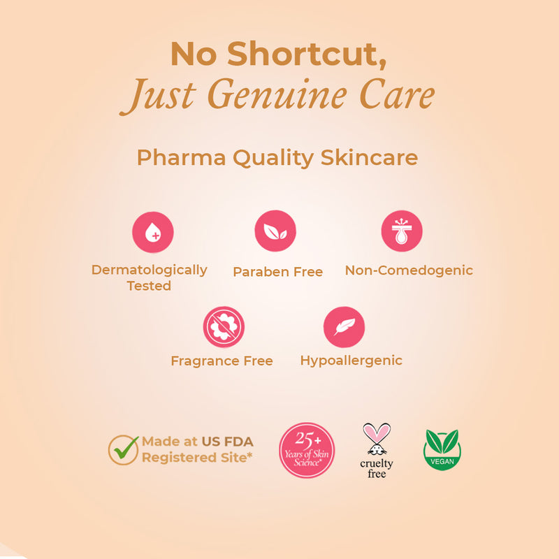 Pharma quality skin care products