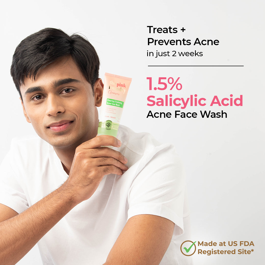 Clearing & Calming Acne Face Wash Men 100ml