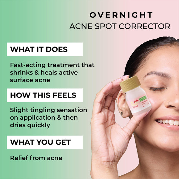 Acne Spot Corrector treatment product to reduce acne spot, whiteheads, blackheads, papules and pustules Acne