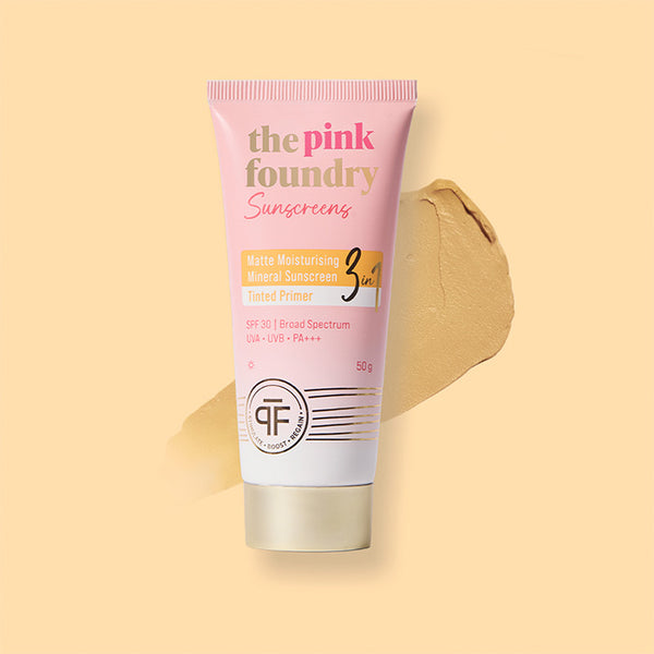 Mineral Matte Tinted Sunscreen, an SPF 30 sunscreen, from The Pink Foundry