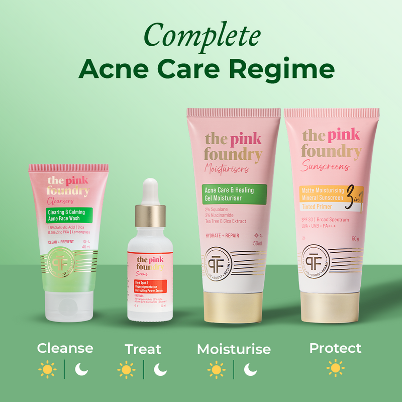 Complete acne care regime by The Pink Foundry