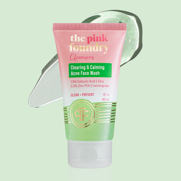 Clearing & Calming Mini Acne Face Wash by The Pink Foundry